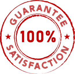 100% satisfaction guarantee badge